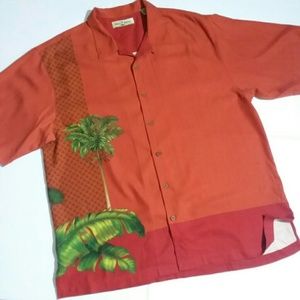 Tommy Bahama's 100% SILK short sleeve button-down